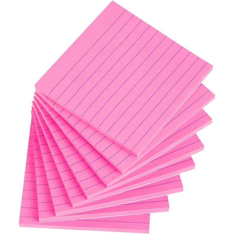 Vanpad Sticky Notes 3x3 Inches,Light Colors Self-Stick Pads, Easy to Post  for Home, Office, Notebook, 24 Pads/Pack