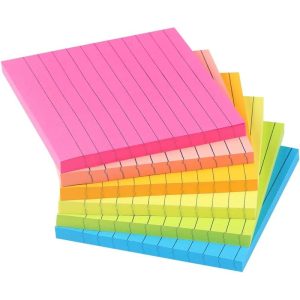 Vanpad Sticky Notes 4x6 in Bright Stickies Colorful Super Sticking Power  Memo Pads Strong Adhesive 6 Pads/Pack 48 Sheets/pad