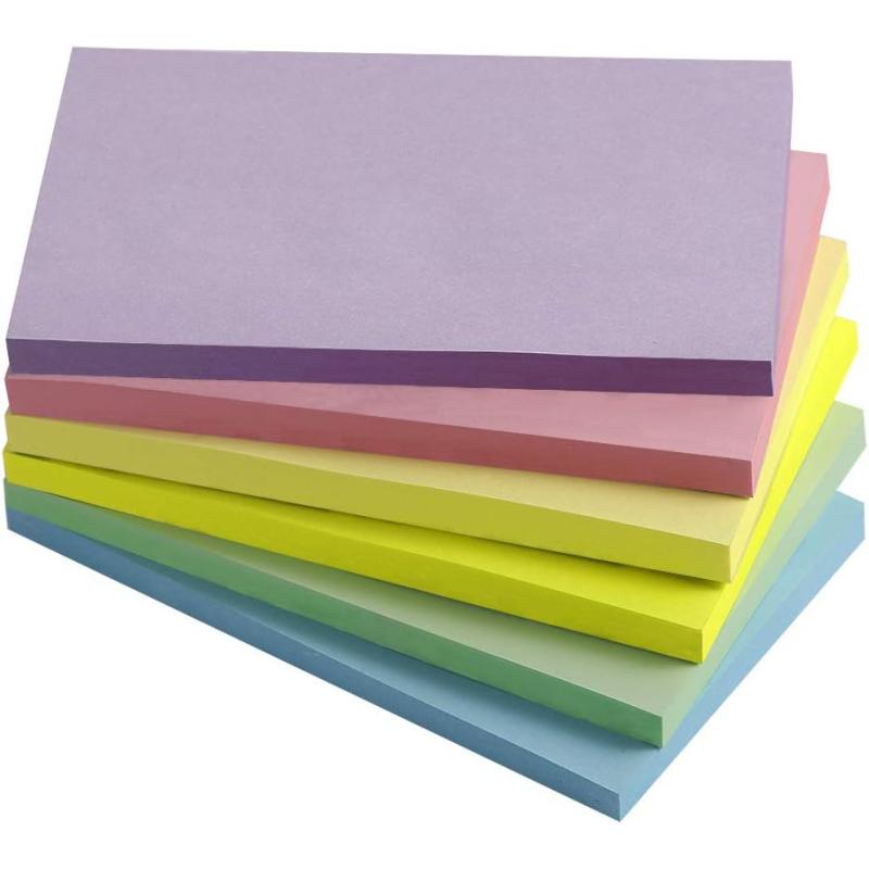 Vanpad Sticky Notes 3x3 Inches,Bright Colors Self-Stick Pads, Easy to Post for Home, Office, Notebook, 8 Pads/Pack