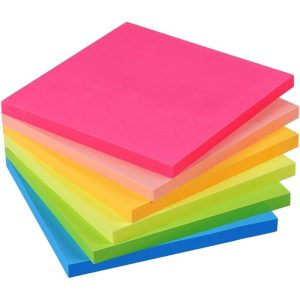 Lined Sticky Notes 3x3 in Bright Ruled Post Stickies Colorful Super  Sticking Power Memo Pads, 82 Sheets/pad, 8 Pads/Pack